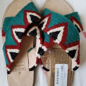 Ilano Sandals Jing Slides Slippers Turquoise 7